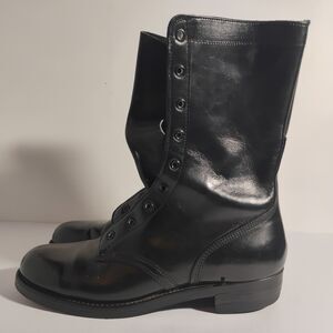 Vintage Wingfoot Goodyear 1985 Leather boots  US Military Army Black Size 7.5